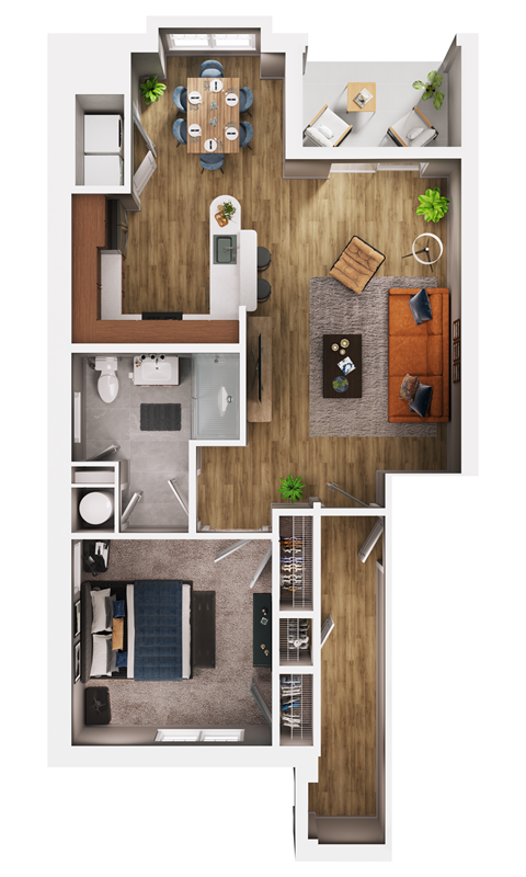 Brand New LEED 1 Bedroom